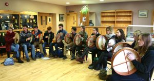 Bodhran class Coleman Irish Music Centre
