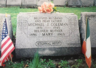 Michael Coleman's Grave, St Raymonds Cemetary, The Bronx, New York