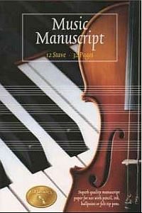 Music Manuscript - 12 Stave - 32 Pages