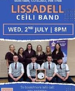 [:en]Lissadell Céilí Band  - Wednesday, 2nd July 2025 @ 8pm[:ie]Sha[:]